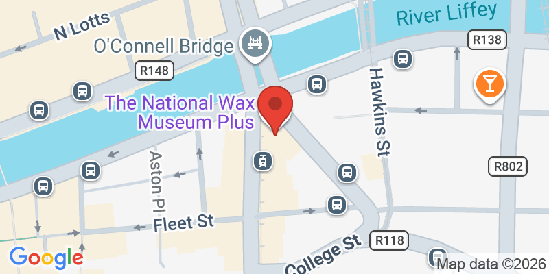 Mapa de la ubicación de National Wax Museum