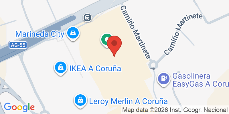 Mapa de la ubicación de Marineda City