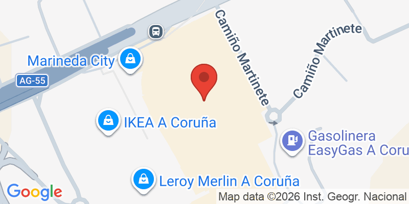 Mapa de la ubicación de Marineda City