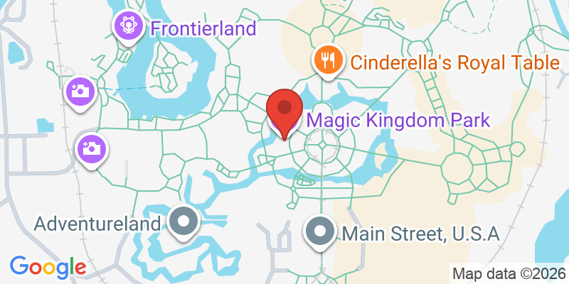 Mapa de la ubicación de Disney World Magic Kingdom