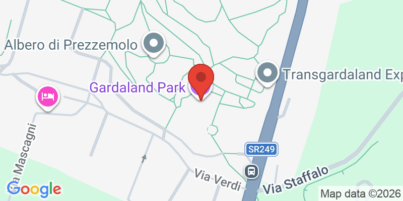 Mapa de la ubicación de Gardaland