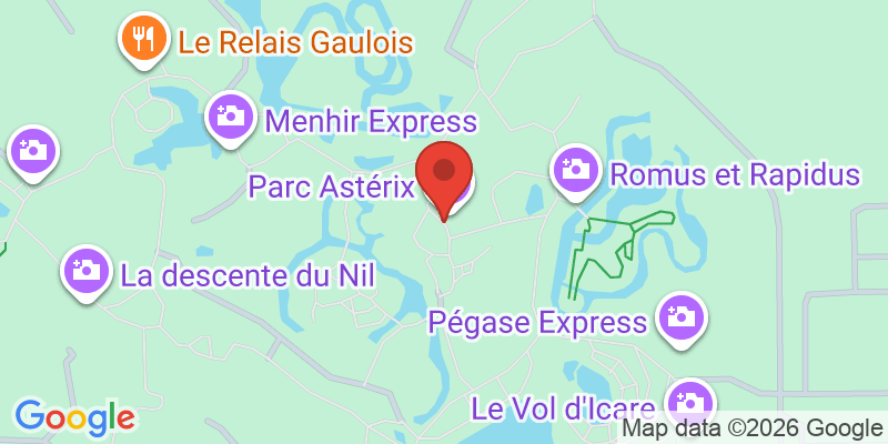 Mapa de la ubicación de Parc Asterix