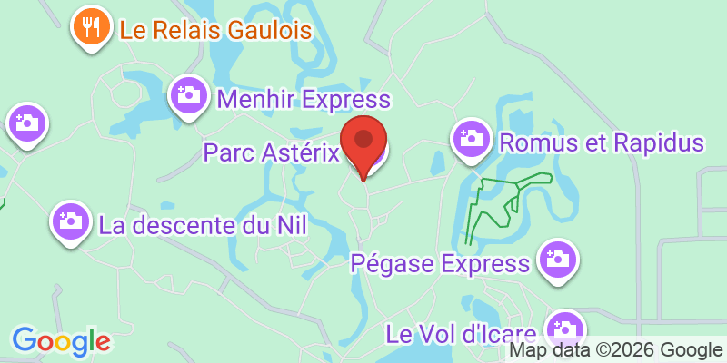 Mapa de la ubicación de Parc Asterix