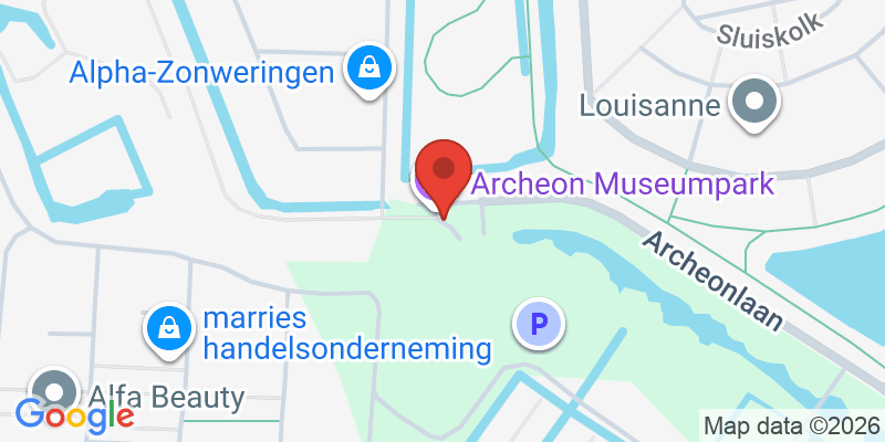 Mapa de la ubicación de Museo al aire libre Archeon