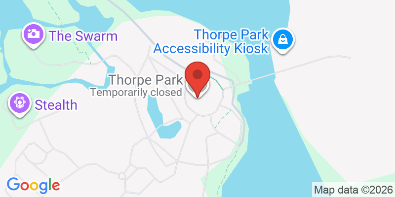 Mapa de la ubicación de Thorpe Park Resort