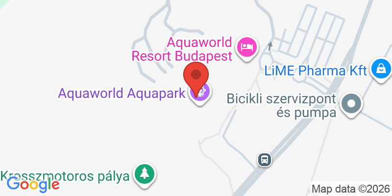 Mapa de la ubicación de Aquaworld Resort Budapest Hotel és Élményfürdő