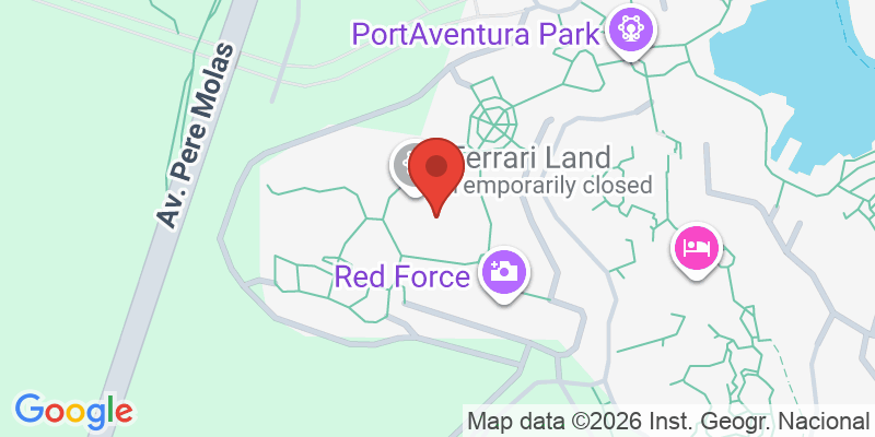 Mapa de la ubicación de Ferrari Land