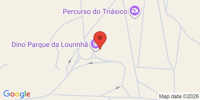 Mapa de la ubicación de Dino Parque Lourinhã