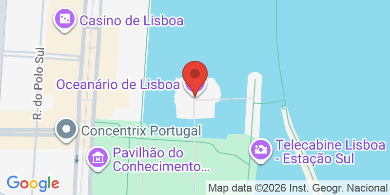 Mapa de la ubicación de Oceanario de Lisboa