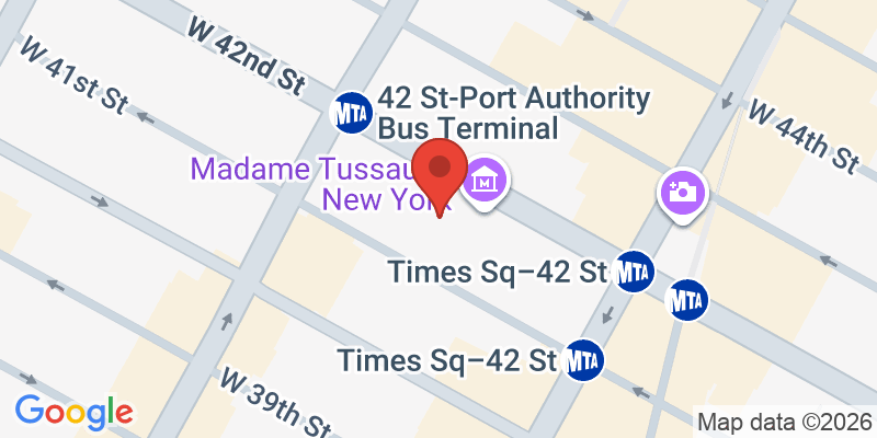 Mapa de la ubicación de Madame Tussauds New York