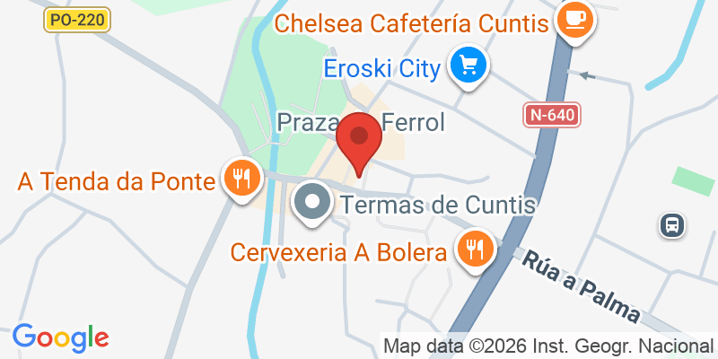 Mapa de la ubicación de O Rincon Das Burgas