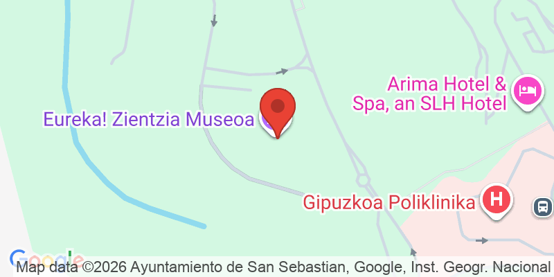 Mapa de la ubicación de Eureka! Zientzia Museoa