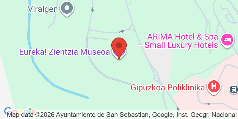Mapa de la ubicación de Eureka! Zientzia Museoa