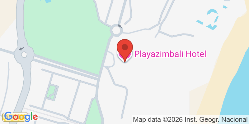 Mapa de la ubicación de Zimbali Playa Spa Hotel