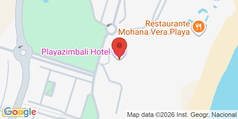 Mapa de la ubicación de Zimbali Playa Spa Hotel