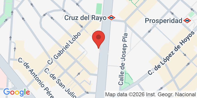 Mapa de la ubicación de Dideco Príncipe de Vergara Tienda de Juguetes y libros