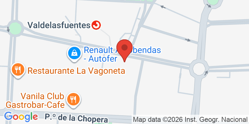 Mapa de la ubicación de Dideco Alcobendas