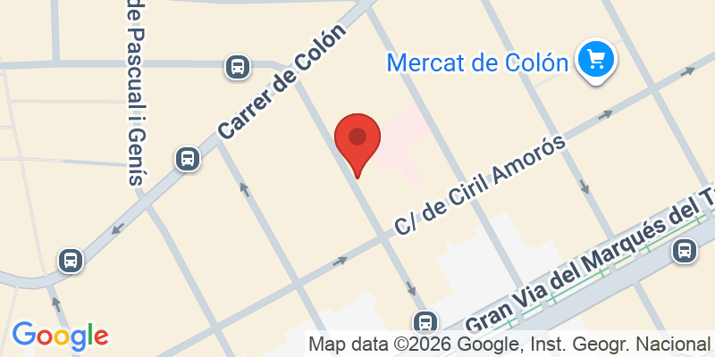 Mapa de la ubicación de Dideco Valencia