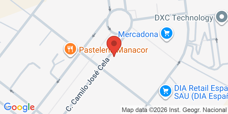 Mapa de la ubicación de Dideco Las Rozas