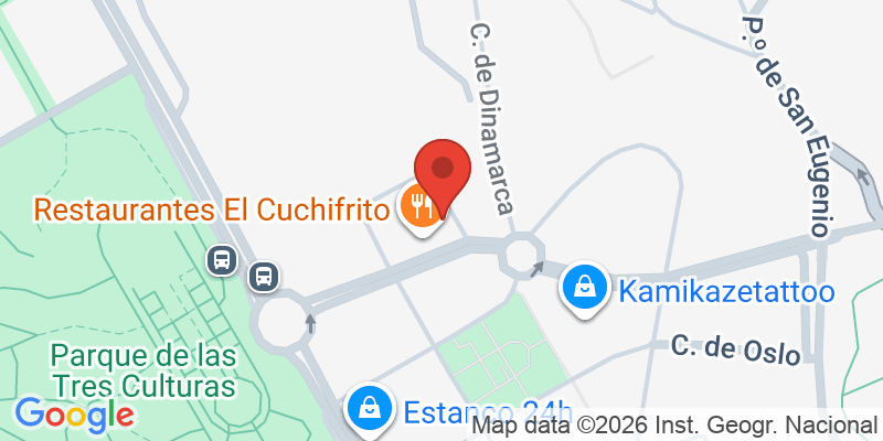 Mapa de la ubicación de Restaurante Pizzería Pastucci (Avenida de Europa)