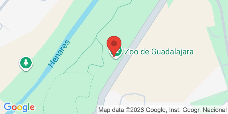Mapa de la ubicación de Zoo de Guadalajara