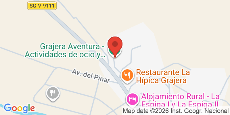 Mapa de la ubicación de Grajera Aventura - Actividades de ocio y multiaventura