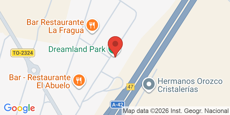 Mapa de la ubicación de Dreamland Park