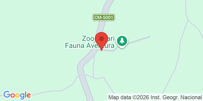 Mapa de la ubicación de Zoo Safari Fauna Aventura