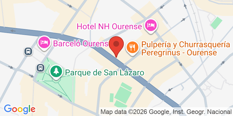 Mapa de la ubicación de La Pepita Burger Bar - Ourense