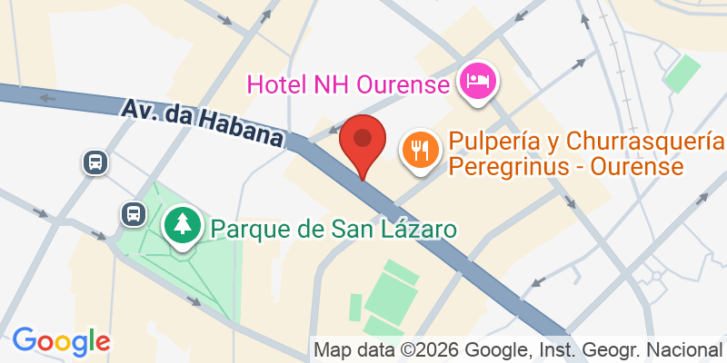 Mapa de la ubicación de La Pepita Burger Bar - Ourense