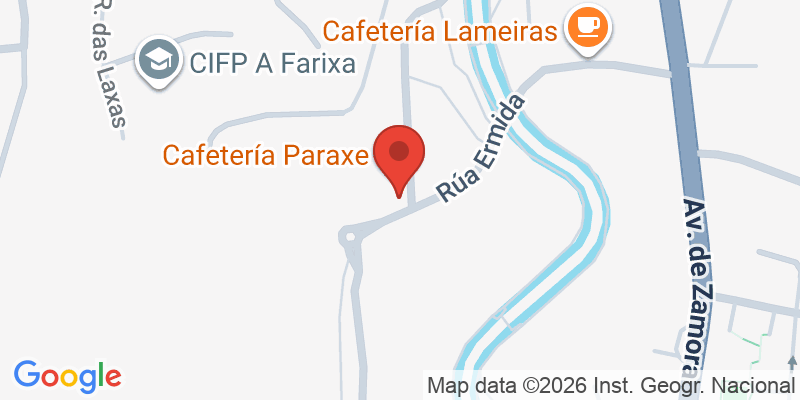 Mapa de la ubicación de Cafetería Paraxe