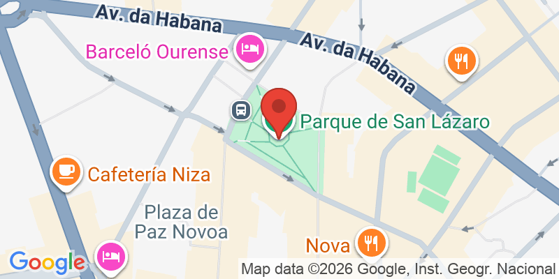 Mapa de la ubicación de Parque de San Lázaro