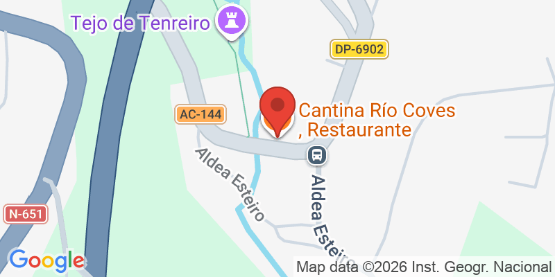 Mapa de la ubicación de Cantina Río Coves