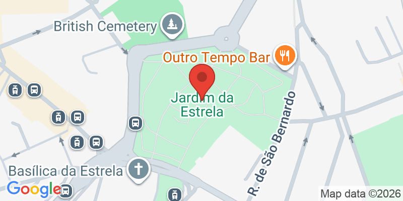 Mapa de la ubicación de Jardim da Estrela