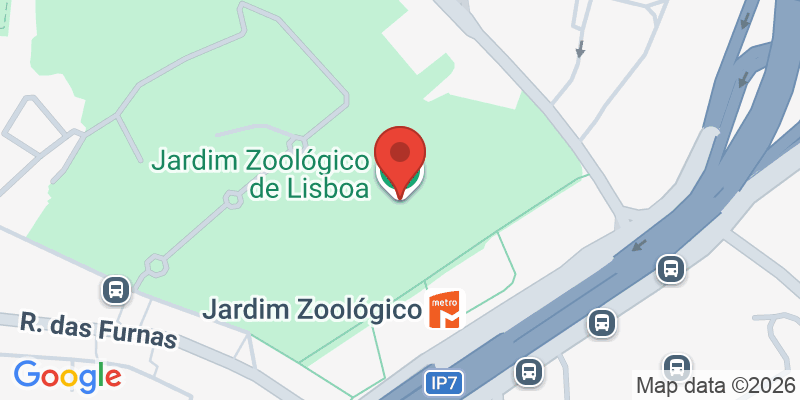 Mapa de la ubicación de Zoológico de Lisboa