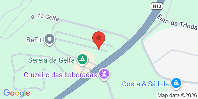 Mapa de la ubicación de Sereia da Gelfa