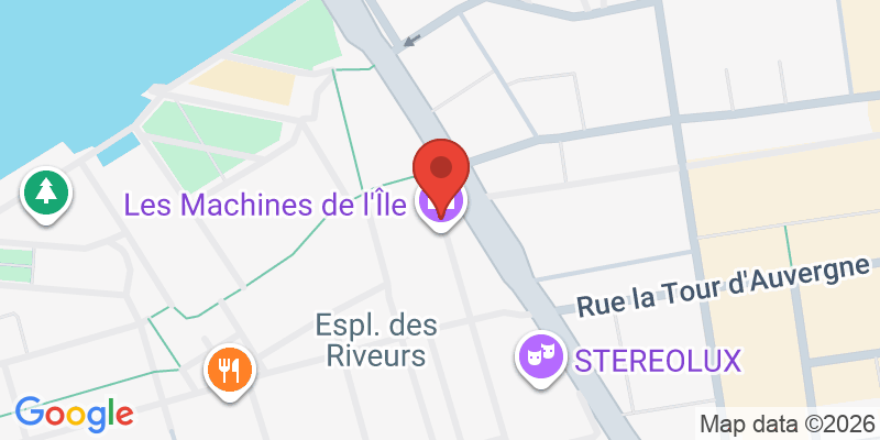 Mapa de la ubicación de Machines of the Isle of Nantes