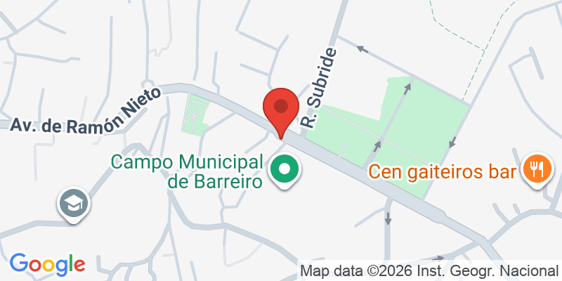 Mapa de la ubicación de La Terraza de Cortegada