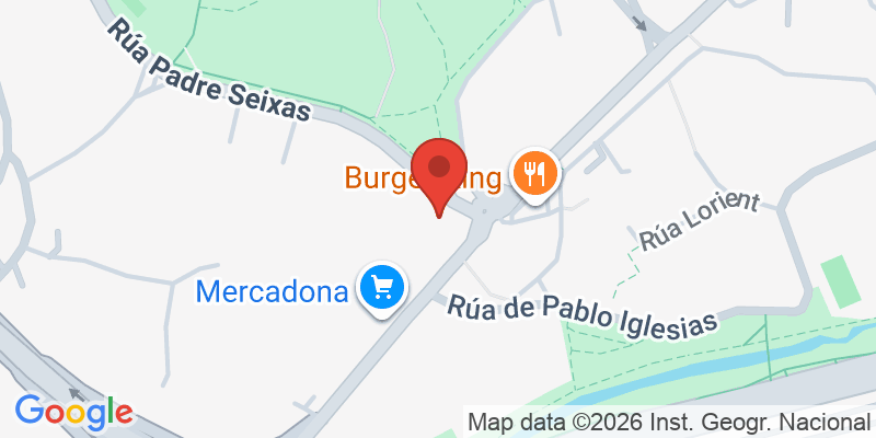 Mapa de la ubicación de Dous Mares