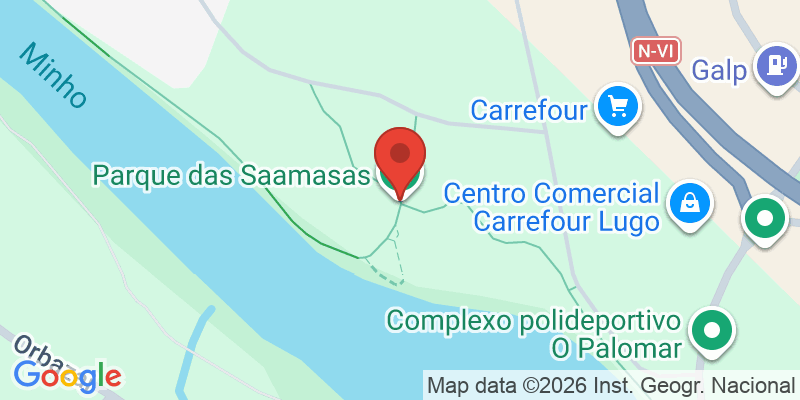 Mapa de la ubicación de Parque das Saamasas