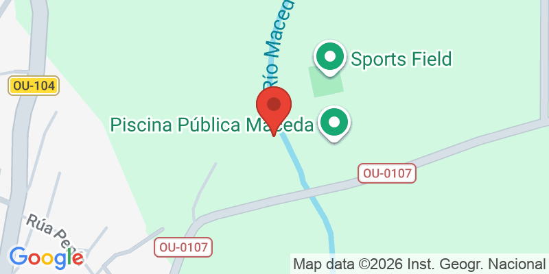 Mapa de la ubicación de Parque infantil del paseo fluvial de Maceda