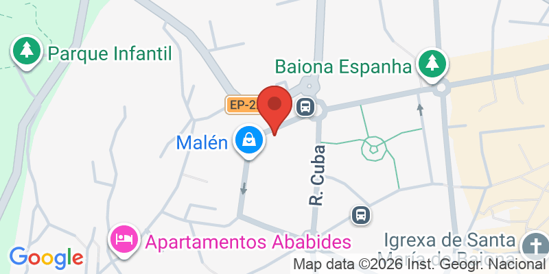 Mapa de la ubicación de Chiquipark Baiona