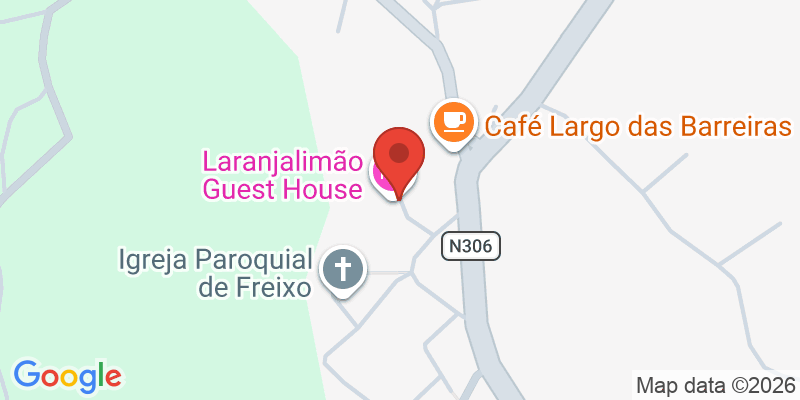 Mapa de la ubicación de Laranjalimão Guest House