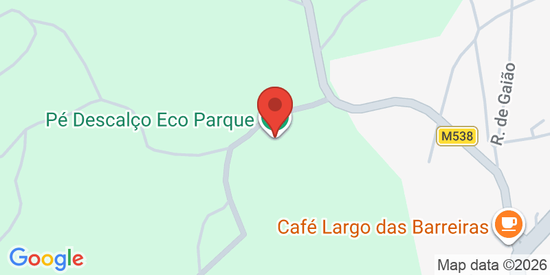 Mapa de la ubicación de Pé Descalço Eco Parque