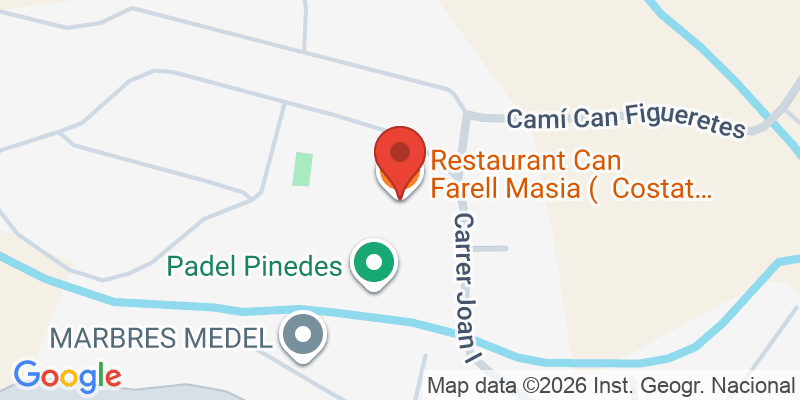 Mapa de la ubicación de Can Farell Masia Restaurant