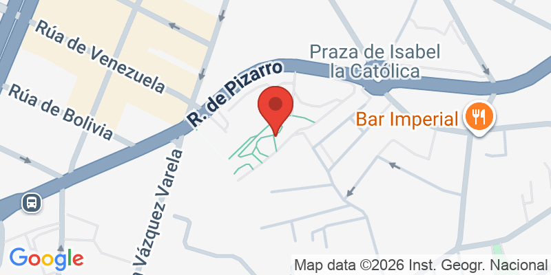 Mapa de la ubicación de Parque da Rúa Pizarro
