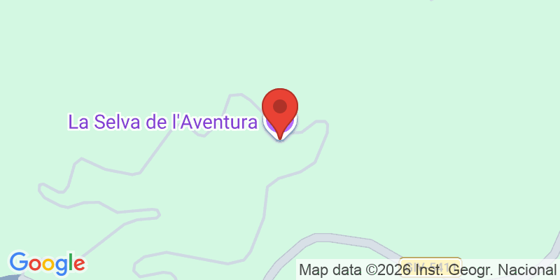 Mapa de la ubicación de La Selva de l'Aventura
