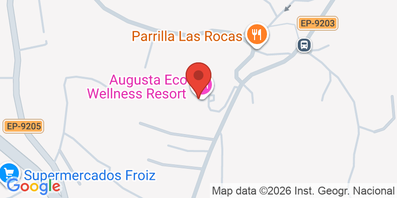 Mapa de la ubicación de Augusta Eco Wellness Resort