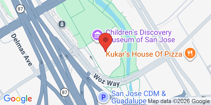 Mapa de la ubicación de Children's Discovery Museum of San Jose