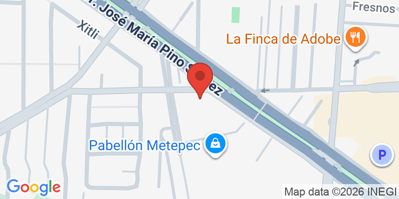 Mapa de la ubicación de Chuck E. Cheese's Metepec